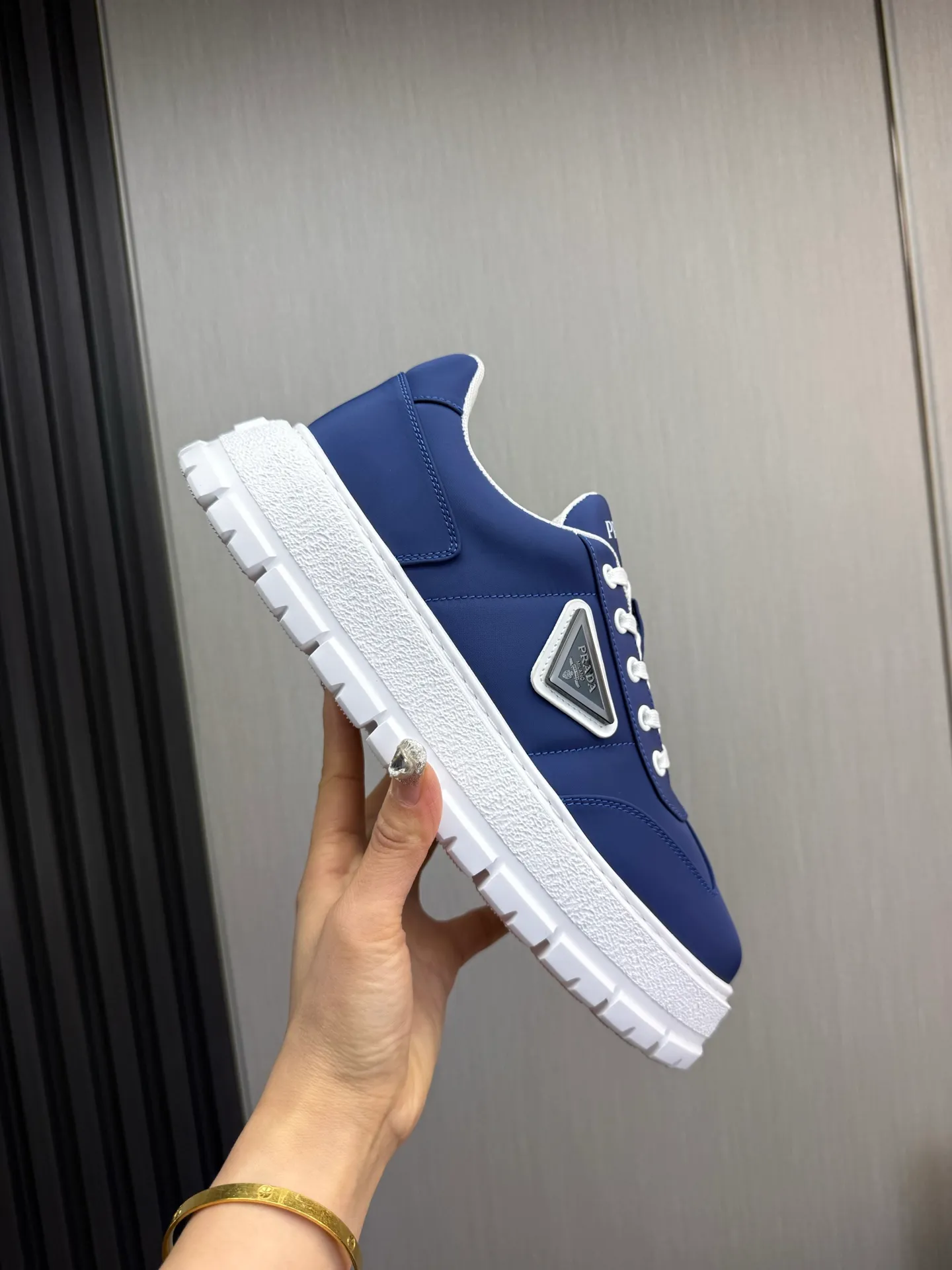 Men's shoes 💰560💰 [PRADA] Popular men's shoes shipped 👏Official website synchronized ⬆️Original imported waterproof fabric + cowhide lining, 1⃣️:1⃣️reproduction, original sole, 38-45 (45. Customized, non-refundable)